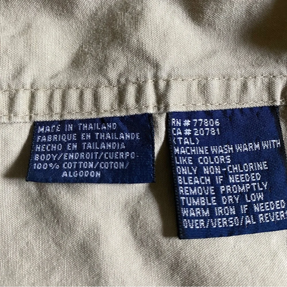 Vintage Tommy Hilfiger Light zip up Tan Jacket Size XL - Picture 5 of 11